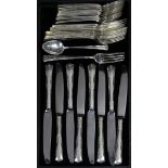 (lot of 32) Gorham sterling silver flatware service in the "Greenbrier" pattern, consisting of (