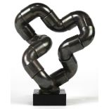 Jacques Schnier (American, 1898-1988), "Fandango," 1977, coated copper pipe sculpture, signed and