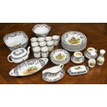 Spode "Woodland" pattern china, consisting of (12) dinner plates, (9) bread and butter plates, (9)