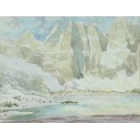 Jack Wilkinson Smith (American, 1873-1949), Mountain Lake, watercolor, signed lower right, sight: