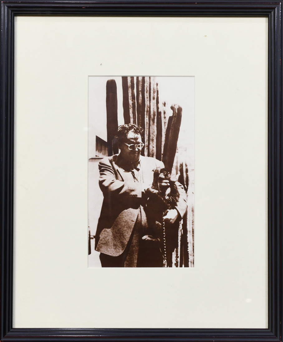 Emmy Lou Packard (American, 1914-1998), “Diego Rivera and His Pet Monkey,” circa 1941, photograph, - Image 2 of 4