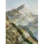 Robert Duncan (American, b. 1952), Untitled (Mountain Pass), oil on masonite, signed lower center