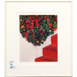 Untitled (Staircase and Flowers), 1988, color c-print, signed indistinctly "Van Cleny (?)" and dated
