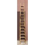 Asian ladder, executed in bamboo, 113"h