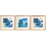 (lot of 3) Charles Arnoldi (American b. 1946), "XXVIII," "XVII," and "XXVIII," 2001, offset