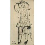 Milton Avery (American, 1885-1965), "Little Girl," 1936, etching with drypoint, signed and dated
