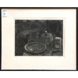 Armin Landeck (American, 1905- 1984), Cubist Still Life, 1980, etching, pencil signed and dated