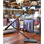 Modern adjustable desk lamp, 30"h x 35"w x 8"d