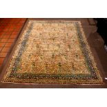 Semi-antique Indo Agra carpet, 9'10" x 13'10"