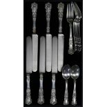 (lot of 18) Gorham sterling partial flatware service in the "Buttercup" pattern, consisting of (6)