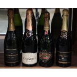 (lot of 4) Champagne group, consisting of a Chandon Blanc de Noirs, (2) Mumm Napa Brut Prestige, and