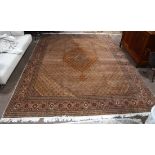 Persian Tabriz carpet, 9'9" x 13'1"