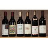 (lot of 6) California wine group, consisting of a 1982 Belvedere Winery Cabernet Sauvignon Napa