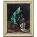 Ruth Gay (American, 1911-1992), New Mexican Indian Girl, oil on canvas, signed upper left,