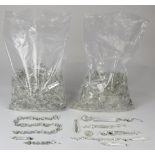 (lot of 2 bags) Associated crystal prisms of different shapes and sizes