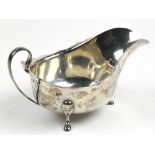 English Georgian style sterling silver gravy pitcher