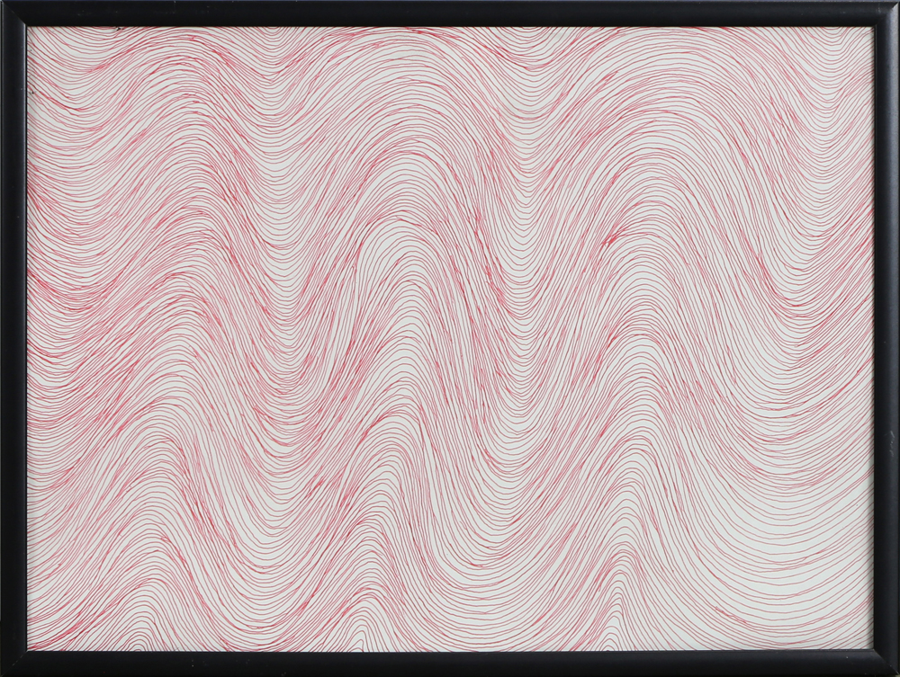 Darrel Mortimer (American, 20th/21st century), Untitled (Red and Black), 2007, ink on paper - Image 2 of 2