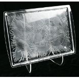 Lalique France Partridge serving tray