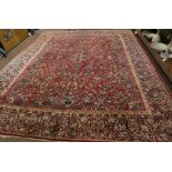 Semi antique Persian Sarouk carpet