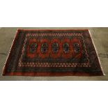 Pakistani Bokhara carpet, 2'8" x 3'9"