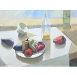 Durval Pereira (Brazilian, 1917-1984), Still Life with Vegetables, oil on canvas, signed lower left,