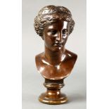Achille Collas (French, 1794-1859), Bust of a Lady, bronze sculpture, signed, Reduction Mechanique