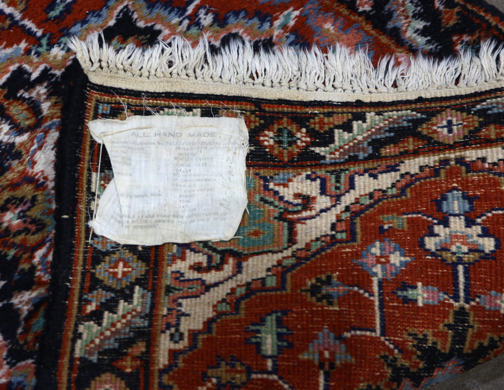 Indo Hamadan carpet, 4' x 2'1" - Image 4 of 4