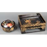 Japanese Lacquered Container, Tray-table/Stand