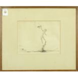 American School (20th century), "Ahoy," etching, pencil signed lower right "Naf (?) Long," and