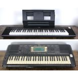 (lot of 2) Keyboard group, consisting of a Yamaha PSR-730 keyboard, together with a Yamaha