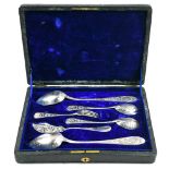 (lot of 6) Italian .800 silver serving untensils