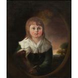 Attributed to John Hoppner (British, 1758-1810), “Master Hoppner,” oil on canvas, unsigned, artist