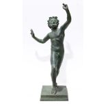 Italian School (20th century), Roman Satyr, bronze sculpture (with verdigris patina), unsigned,