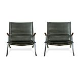 (lot of 2) Preben Fabricius & Jorgen Kastholm FK 82 "X" chairs