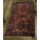 Afghan carpet, 2'7" x 4'7"