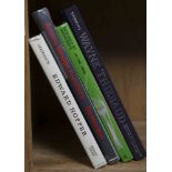 One shelf with art books comprising a volume on Edward Hopper, Wayne Thiebaud, Artists Design