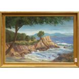 Jack Wilkinson (American, 20th century), "Cypress Point", oil on canvas, signed lower left,