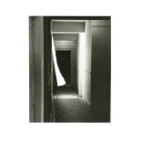 Paul Hoffman (American, 20th century), Hallway Window Curtain, gelatin silver print, signed on verso