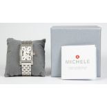 Michele, Urban Park diamond and stainless steel wristwatch