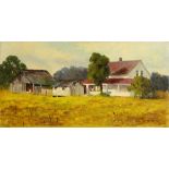 William Winthrop Ward (American, 1901-1985), Farm House, 1978, oil on masonite, signed and dated