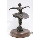 Henri Briand (French, 20th century), Dancing Ballerina, bronze, signed and inscribed "Paris,"