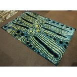 Indo hand made modern carpet, 5'9" x 8'9''