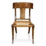 T.H Robsjohn-Gibbings Klismos walnut chair designed in 1961