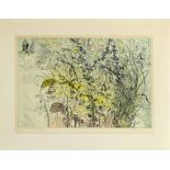 Anthony Gross (American, 1905-1984) " Colored Undergrowth" etching in colors, pencil signed lower
