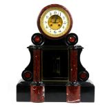 French open escapement marble mantle clock circa 1860
