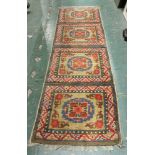 Chinese Nigasha four panel carpet, 2' x 7'4"