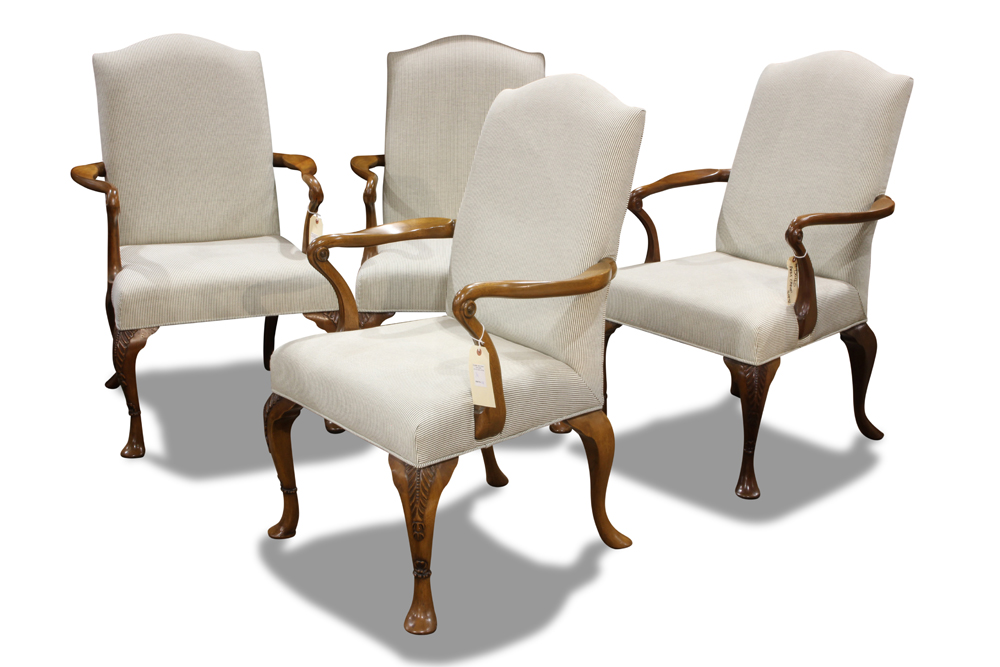 (lot of 4) Louis XV style armchairs