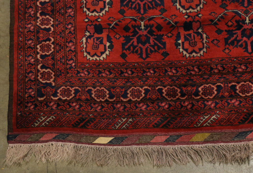 Afghan Turkoman carpet, 4'1" x 6'6" - Image 2 of 2