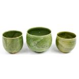 Vietnamese Green Glazed Ceramic Tureens
