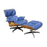 Charles and Ray Eames for Herman Miller 670 lounge chair with matching 671 ottoman